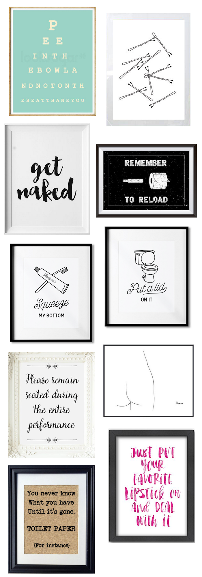 10 Funny (Yet Classy) Prints For Your Bathroom – everygoodthing